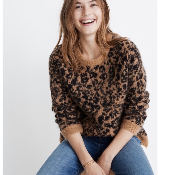 Madewell Sweaters - ❄️Madewell Leopard Print Sweater